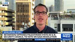Netanyahu opposes Palestinian state as UN security council is set to vote on Gaza resolution News Clip