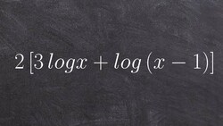Condensing logarithmic expressions Instructional Video