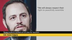 These students walked out of class for teachers News Clip