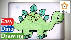 How to Draw a Stegosaurus Instructional Video