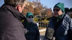 Pro choice abortion protesters outside Supreme Court News Clip