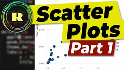 How to use ggplot to create beautiful scatter plots. This is an R programming for beginners video Instructional Video