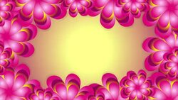 Pink abstract flowers video animation Stock Footage