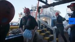 Rescue ship stuck in Mediterranean with 64 migrants onboard gets emergency aid delivery News Clip