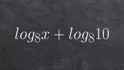 Condensing a basic logarithmic expression Instructional Video