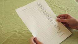 How to Write in Cursive Instructional Video