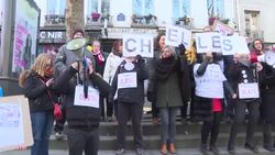 CLEAN : Pension protests: our resolve is intact say French unionists News Clip