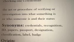 Identification Definition Stock Footage