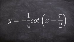 Graphing Cotangent with a Reflection Instructional Video