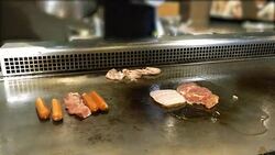 Asian restaurant, young professional chef cooking food, man, cook working Stock Footage