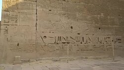 Temple of Medinet Habu. Egypt, Luxor. Stock Footage