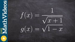 Multiply two functions with radicals and find the domain Instructional Video