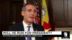 L.A. Mayor Eric Garcetti Mulls Presidential Campaign, Says A Mayor Should Run News Clip