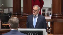 Prince Charles launches a partnership with the global insurance industry to tackle climate change at Lloyd’s building in London News Clip