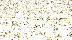 Golden drops fall down and smash with slow motion Stock Footage