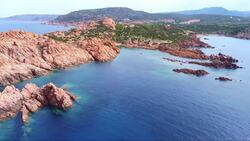 Soaring Over Sardinia: Drone Reveals The Island's Landscape Stock Footage