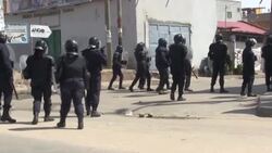 CLEAN : Angola: police fire tear gas, crack down on anti-government demonstration in Luanda News Clip