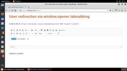 Web Hacking Expert - Full-Stack Exploitation Mastery - User Redirection through window.opener Tabnabbing – Part 1 Instructional Video