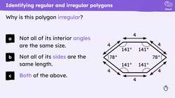 Checking and securing understanding of polygons Instructional Video