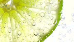 lime in water, closeup, 4K Stock Footage