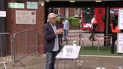 Fans using hand sanitisers in The Oval News Clip