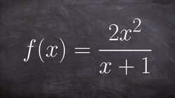 Identify any Horizontal or Vertical Asymptotes of a Rational Function Instructional Video