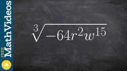 Learn how to take the cube root of multiple terms cube root Instructional Video