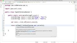 Java Programming for Complete Beginners - Java 16 - Step 12 - Exploring Java New Features - Local Variable Type Inference Instructional Video