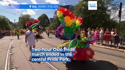 Norway's LGBTQ community party at the Pride parade in Oslo News Clip