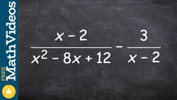 How to find the difference between two rational expressions Instructional Video