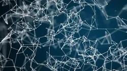 4k abstract geomerty background with lines and dots Stock Footage