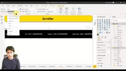 Business Intelligence with Microsoft Power BI - with Material - Creating a Scroller in Power BI Instructional Video