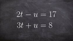 Solving a System Using Elimination and Adding Instructional Video