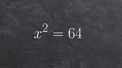 Solving a quadratic equation using inverse operations Instructional Video