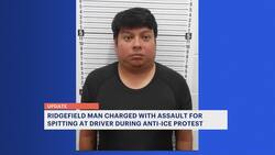 Ridgefield man charged in spitting incident at Fairview protest News Clip