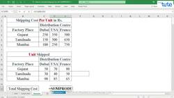 How to Calculate Shipping Cost with SUMPRODUCT Instructional Video