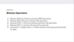 Java for Beginners with Hands-On Program and Capstone Project - Bitwise and Ternary Operators Instructional Video