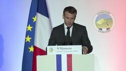 Macron addresses French soldiers in Chad Instructional Video