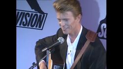 David Bowie at launch of Sound and Vision World Tour News Clip