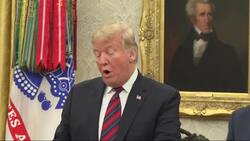 Trump on migration at naturalisation ceremony Instructional Video