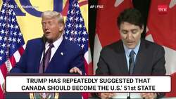 Trumps Vs Trudeau Trolling War As Canada Trumps U.S. In Ice Hockey | 'You Can't Take Our Country...' News Clip