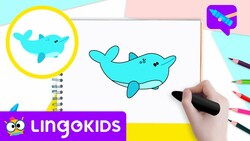 How to draw a Dolphin Instructional Video