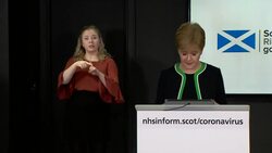 Nicola Sturgeon giving daily coronavirus press briefing News Clip