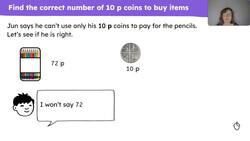 Find how many ten pence coins are needed to make a given amount Instructional Video