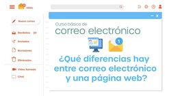 Diferencias entre correo electrónico y página web Instructional Video