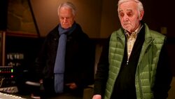 Last recording of Charles Aznavour Stock Footage