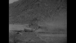 Korea, c.1951: American soldiers fire against their opponents in Korea during war Stock Footage