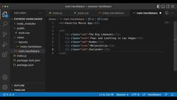 Express Framework Mastery: From Beginner to Advanced with Node.js - Building Out a Static Page with Handlebars Instructional Video