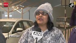 Dense fog engulfs IGI Airport, Passengers say no flight delay News Clip