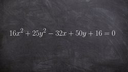 How to write an ellipse in standard form to find the center, foci and vertices Instructional Video